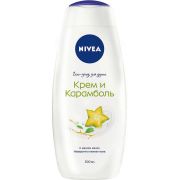 NIVEA Гель д/душа 500 мл  КРЕМ И КАРАМБОЛЬ  /12  / 80856