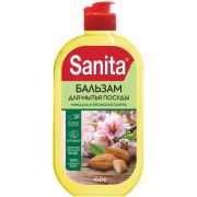 SANITA Бальзам д/мытья посуды  Pure, Миндаль и японская сакура, 450 мл/22943(10)