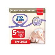 EVY BABY  Трусики-Подгузники №5 ДЖУНИОР ДЖУМБО (11-25 кг) 34шт /4