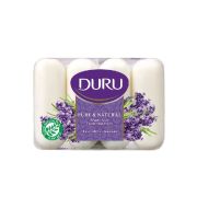 Мыло т DURU PURE+ NAT  экопак 4*85гр.  Лаванда   /24