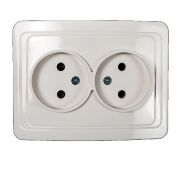 IN HOMEРозетка двойная CLASSICO белая 2102  /10