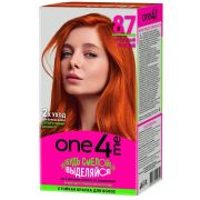 ONE4ME Стойкая крем-краска 87 Огненный рыжий (12)