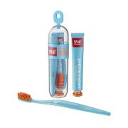 НАБОР Дорожный SPLAT Prof  BIOCALCIUM / БИОКАЛЬЦИЙ зубная паста 25 г + зубная щетка TRAVEL Medium