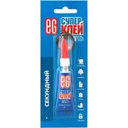 Клей  Супер  3гр  ЕВРОГАРАНТ  отрывной блистер 1шт  /12/288