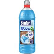 SANFOR ДЛЯ ПОЛОВ УЛЬТРА БЛЕСК Средство универ д/мытья полов концетрир Свежесть СПА 1000мл/29710