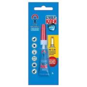 Клей  Супер  3гр ( гель) ЕВРОГАРАНТ отрывной блистер 1шт  /12/288