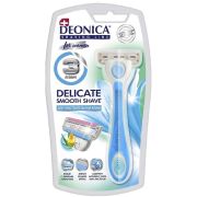 СКИДКА 17% DEONICA  FOR WOMEN  КАССЕТА 3 лезвия сменная 2 шт+Станок в Подарок /4