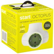 ЦЕНА   startOCTOPUS Мультипереходник  3 розетки с зазем. Макс.мощ 3500Вт
