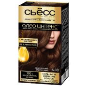 СЬЁСС ОЛЕО ИНТЕНС Стойкая крем-краска 4.18 Шоколадный каштановый (12)