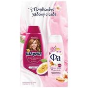 ШАУМА Набор шампунь 370мл Сов. Длина, FA гель д/душа 250мл Магнолия (6)**