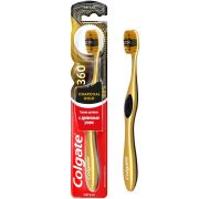 COLGATE з/щ  360 ДРЕВЕСНЫЙ УГОЛЬ Золотая  мягкая /72