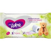 ЭМИЛИ Style PREMIUM by Fresh idea Влажная ДЕТСКАЯ РАСТВОРЯЮЩАЯСЯ туалетная бумага 40шт 13*18см гипоаллерг без отдушек