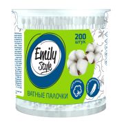 ЭМИЛИ Ватные палочки банка 200 шт