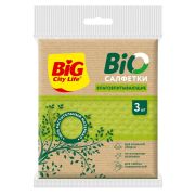 BIG CITY LIFE Салфетки влаговпитывающиее BIO 3 шт