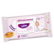 ЭМИЛИ Style ПРЕМИУМ Влажные салфетки ДЕТСКИЕ гипоалергенные без отдушки с крышкой зел/гол 100шт