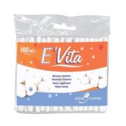 Палочки Ватные БЕЛЛА Полиэтилен E` Vita /100шт/F100-012