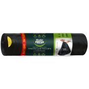 МАСТЕР ФРЕШ Пакеты для мусора с завязками 35л 15шт (ЧЕРНЫЕ) 12мкм