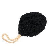 БАННЫЕ ШТУЧКИ Губка с углём из бамбука, 10х8х4,5 см, medium, для бани и сауны /40189