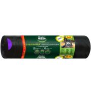 МАСТЕР ФРЕШ Пакеты для мусора суперпрочные 35л 10шт (ЧЕРНЫЕ) 24мкм усиленное дно