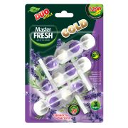 МАСТЕР ФРЕШ GOLD Подвесной блок для унитаза DUO EFFECT 5в1 ЛАВАНДА, 3шт