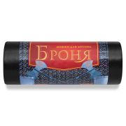 Мешки для мусора Ромашка ПВД 120л «БРОНЯ» 2-х сл.в рул.10шт. (черные 70х110см/60мкм/кор.)/0010