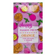Соль для ванн «Happy» с пеной Апельсин и маракуйя 100г