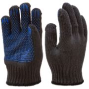 Перчатки трикотажные зимние Двойные с ПВХ /533/КБ