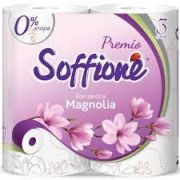 Туалетная бумага Soffione Premio Romantica Magnolia трехслойная, 4 рулона /10900208