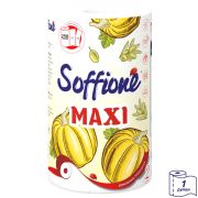 Бумажное полотенце Soffione Maxi двухслойное, белое, 1 рулон /12/  10900039/10900228