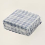 Салфетки Декор 100 лист клетка-шотландка Синие