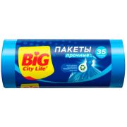 BIG CITY LIFE Пакеты для мусора HD 50*60 см 35л 30 шт синие SRP 6,5 мкм