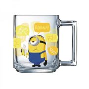 Кружка стекло Миньоны 2 Фитнес 250мл