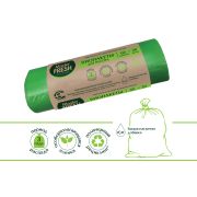 МАСТЕР ФРЕШ Пакеты для мусора БИО 60л 20шт биоразлагаемые (салатовые) 9мкм