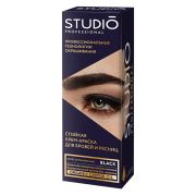 СТУДИО Краска д/бровей и ресниц черная 50г./50663