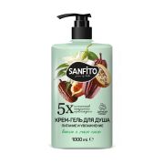 Sanfito гель д/душа Питание и увлажнение Ваниль и масло какао 1000мл/25467