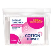 Cotton Flower Ватные палочки ПЭ 300 шт