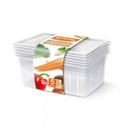 ХОЗЯЮШКА Контейнеры для заморозки УНИВЕРСАЛЬНЫЕ, 1л/5 шт.