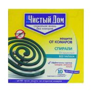 ЧИСТЫЙ ДОМ Спирали от комаров (уп 10шт)/02-076
