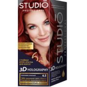 3D HOLOGRAPHY Стойкая краска для волос 6.5 Рубиново-красный 50/50/15 мл