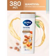 AURA Шампунь для волос Питание и восстановление флакон/флиптоп 380мл