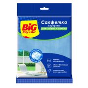 BIG CITY LIFE Салфетка из микрофибры для стекол и зеркал 1 шт