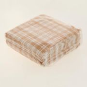 Салфетки Декор 50 лист клетка-шотландка Оранжевые