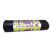 PARLO Пакеты для мусора 120 литров, 10 штук (ЧЕРНЫЕ) 10мкм