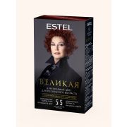 ЭСТЕЛЬ ВЕЛИКАЯ Стойкая крем-краска для седых волос т. 5/5 светлый шатен красный