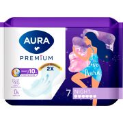 AURA PREMIUM Прокладки женские NIGHT /7шт/13123