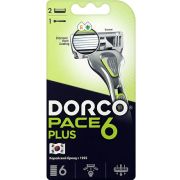 DORCO PACE 6 PLUS NEW  станок с 2 кассетами (с 6 лезвиями+1лез. триммер)/ SXA5002