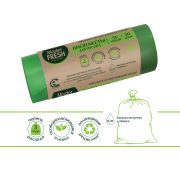 МАСТЕР ФРЕШ Пакеты для мусора БИО 35л 30шт биоразлагаемые (салатовые) 7мкм