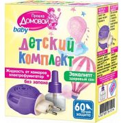 ДОМОВОЙ Комплект жидкость от комаров детская с экстрактом ЭВКАЛИПТА 60 ночей, фумигатор