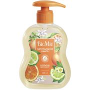 МЫЛО жидкое натуральное Bio Mio/  АПЕЛЬСИН И БЕРГАМОТ 300мл  /12