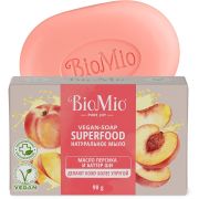 МЫЛО натуральное Bio Mio / ПЕРСИК И ШИ   90г /24